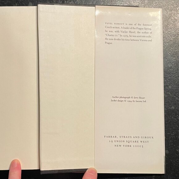 "I Am Snowing," by Pavel Kohout, 1994 Hardcover - Picture 5 of 7